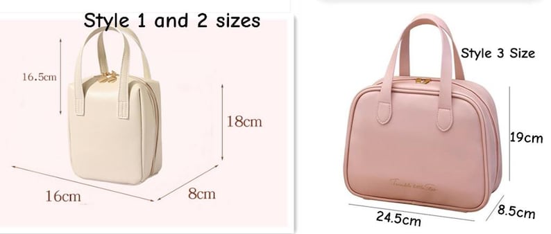 Personalized cosmetic bag with small monogram,custom makeup bag,personalized gift for her,personalised gift for bridesmaid,Travel makeup bag
